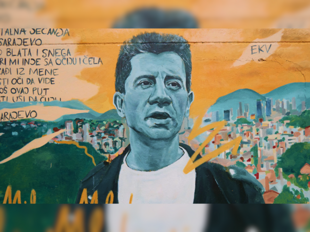 U Sarajevu otkriven mural posvećen Milanu Mladenoviću