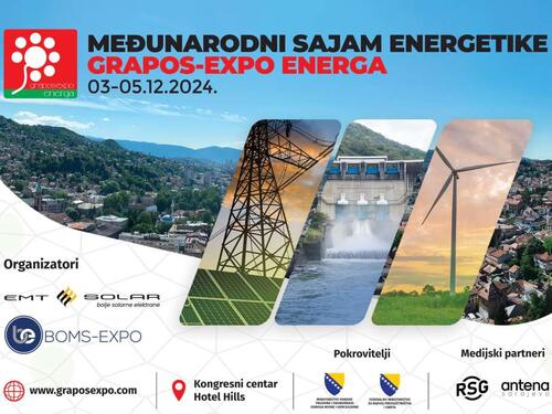 U Sarajevu počinje Međunarodni sajam energetike 'Grapos Expo Energa'