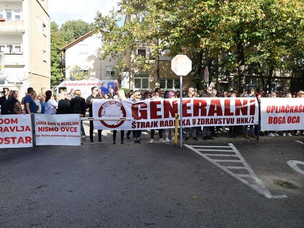 U SKB-u Mostar nastavljen štrajk zdravstvenih radnika