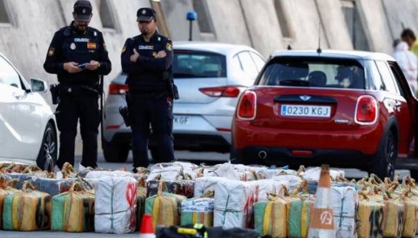 U Španiji zaplijenjeno 4,5 tona kokaina u vrijednosti od 105 miliona eura