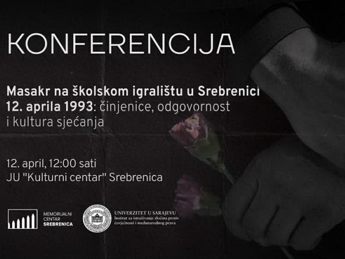 U Srebrenici 12. aprila konferencija o masakru na školskom igralištu iz 1993. godine