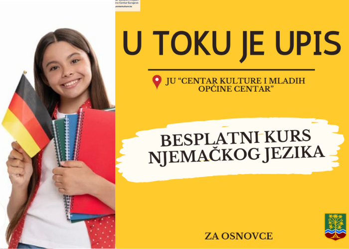 U toku je upis na besplatni kurs njemačkog jezika za osnovce