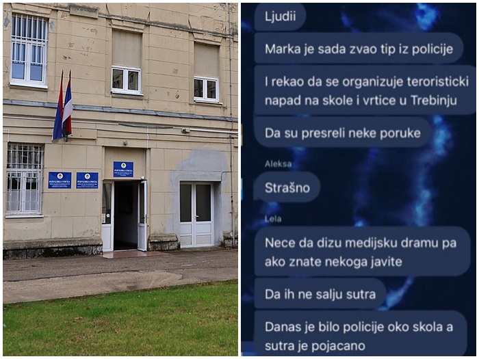 U Trebinju uhapšen srednjoškolac: Prijetio pokoljem u školi