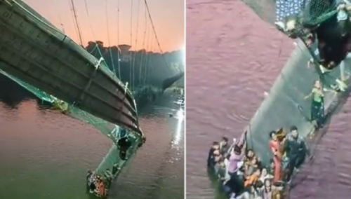 U urušavanju visećeg mosta u Indiji poginule 132 osobe