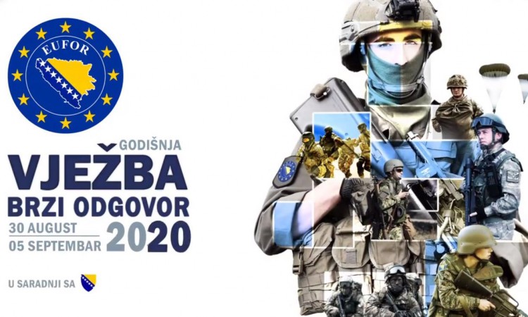 U vježbi 'Brzi odgovor 2020' učestvovat će predstavnici 20 država