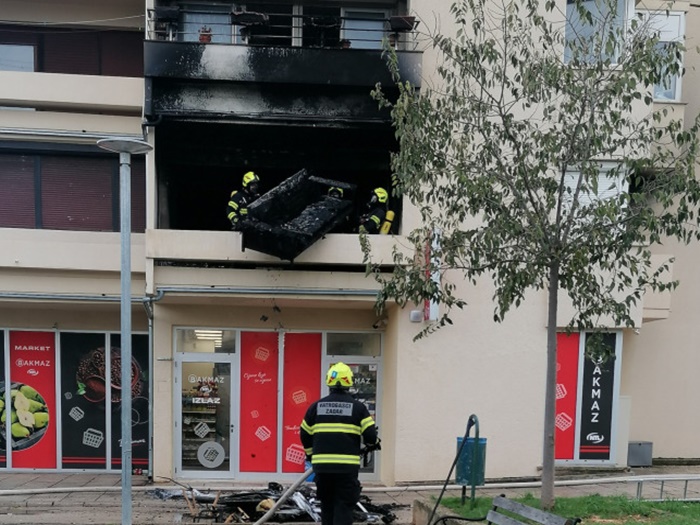 U Zadru izgorio stan, jedna osoba zadobila teške povrede