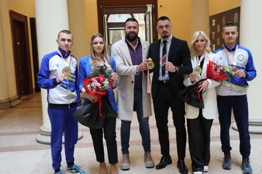 U Zemaljskom muzeju BiH upriličen prijem za bh. reprezentativce u karateu
