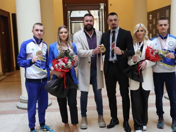 U Zemaljskom muzeju BiH upriličen prijem za bh. reprezentativce u karateu