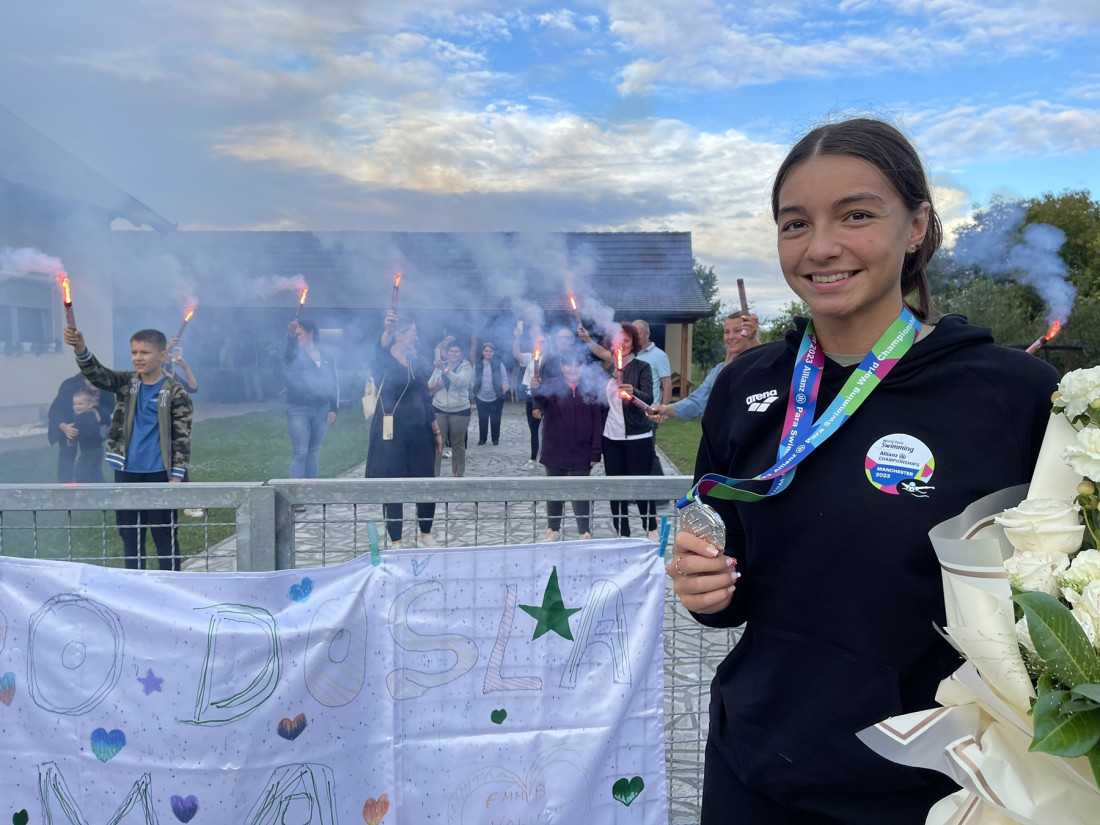 U Zoricama kod Odžaka dočekana Emma Mečić, svjetska viceprvakinja