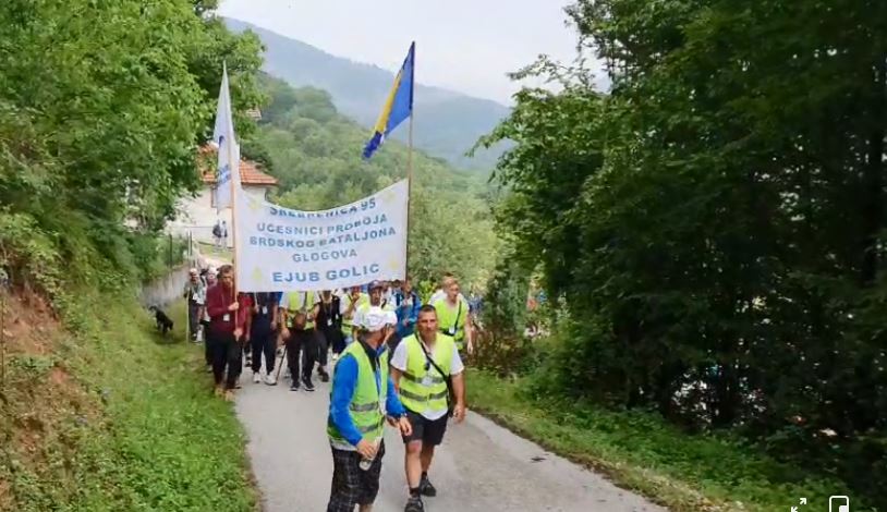 Učesnici Marša mira prelaze posljednju dionicu