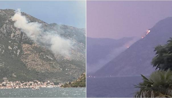 Udari groma izazvali četiri požara u općini Kotor