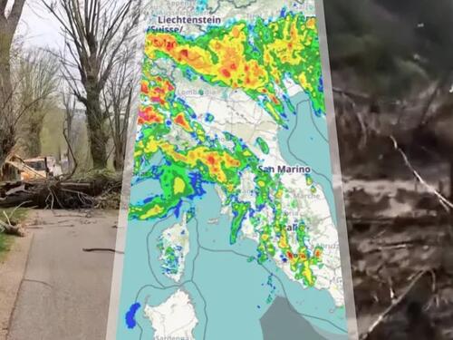 Udari olujnog juga u Dalmaciji do 110 kilometara na sat, obarao i stabla