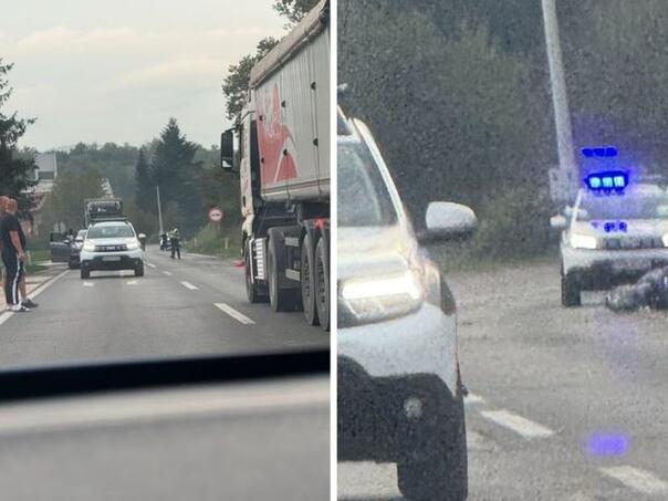 Udes na magistrali Vitez - Travnik, motociklista završio s povredama