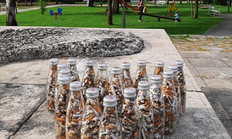 Udruga mladih Agape skupljanjem opušaka obilježila Svjetski dan čišćenja