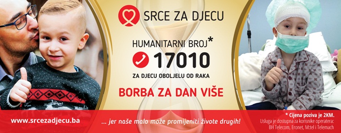 Udruženje 'Srce za djecu oboljelu od raka' pokreće kampanju 'Borba za dan više'