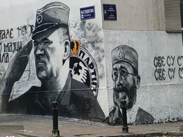 Udruženje žrtava traži uklanjanje murala s Mladićevim likom: Nećemo stati!