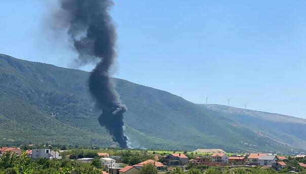 Ugašen požar na deponiji Uborak