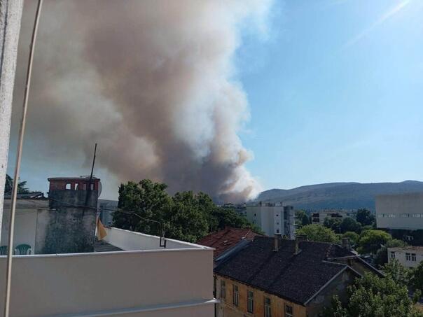 Ugašen veliki požar kod Čapljine, nema materijalne štete