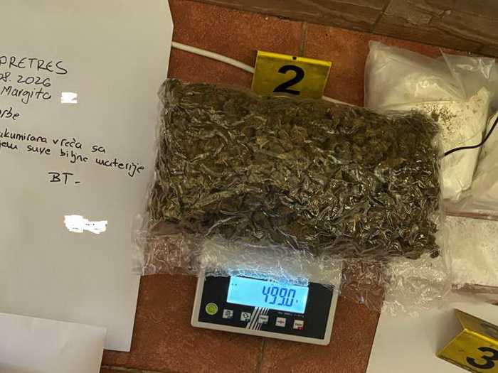 Uhapšena jedna osoba na području Zenice zbog droge