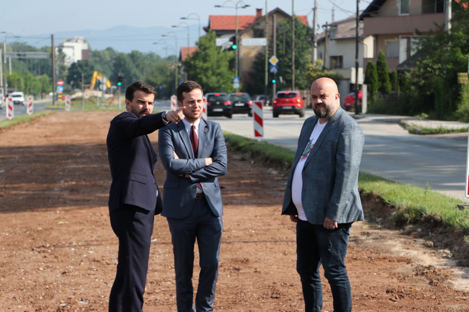 Uk, Šteta i Muzur u obilasku radova na izgradnji pruge do Hrasnice