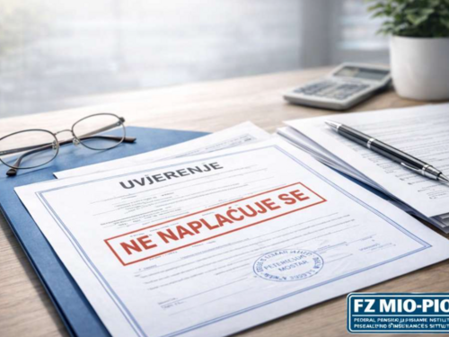 Ukida se naplata potvrda i uvjerenja koje izdaje Federalni zavod PIO
