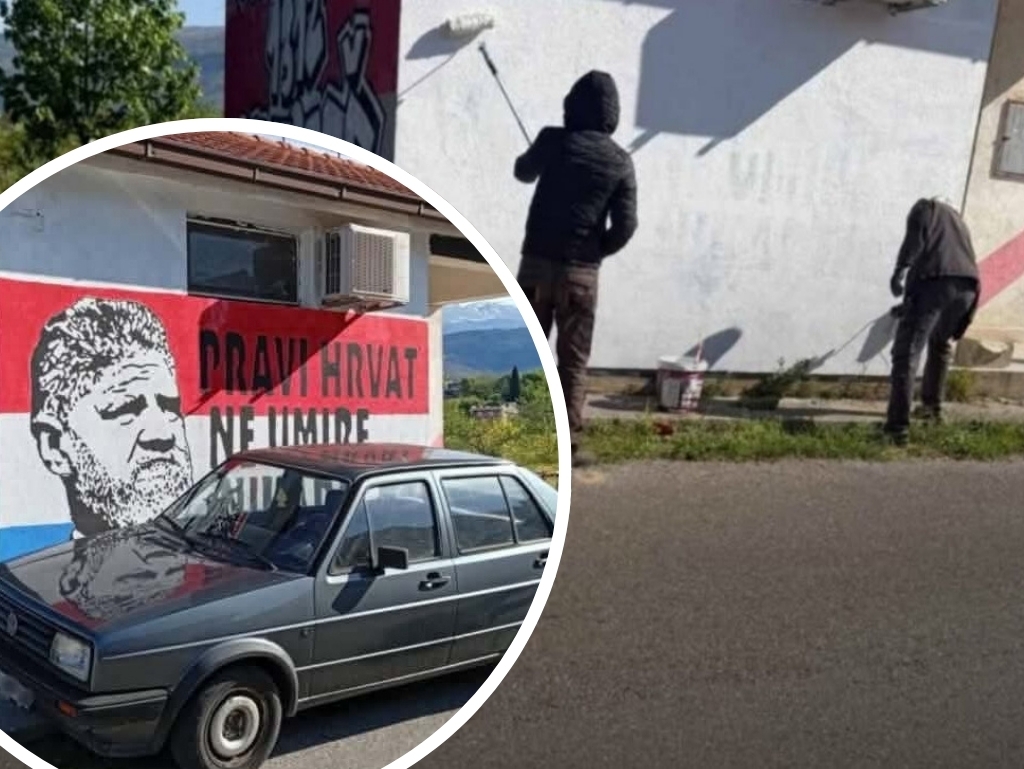 Uklonjen mural Slobodanu Praljku u Mostaru