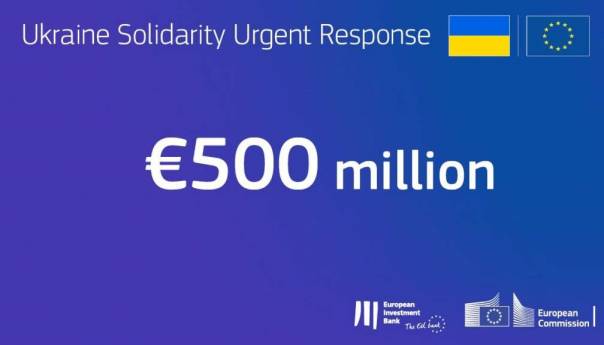 Ukrajina dobila 500 miliona eura u prvoj tranši paketa pomoći od EIB-a