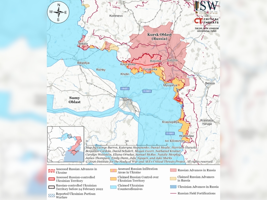 Ukrajina gradi odbrambenu liniju vidljivu i iz svemira