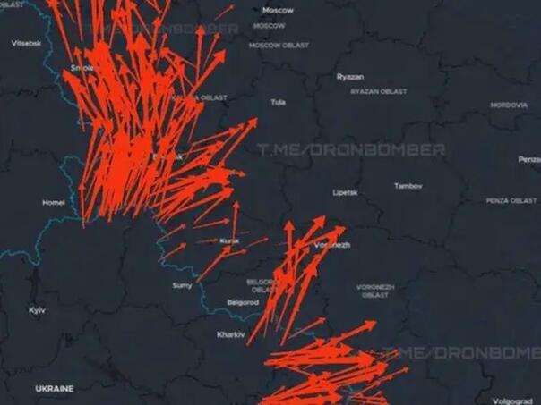 Ukrajina izvršila masovan napad dronovima na Rusiju