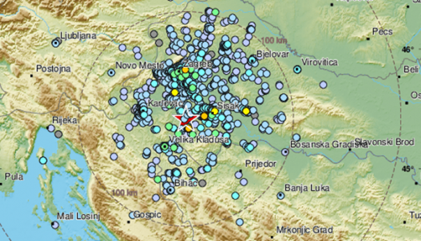 Umjereno jak potres na petrinjskom području