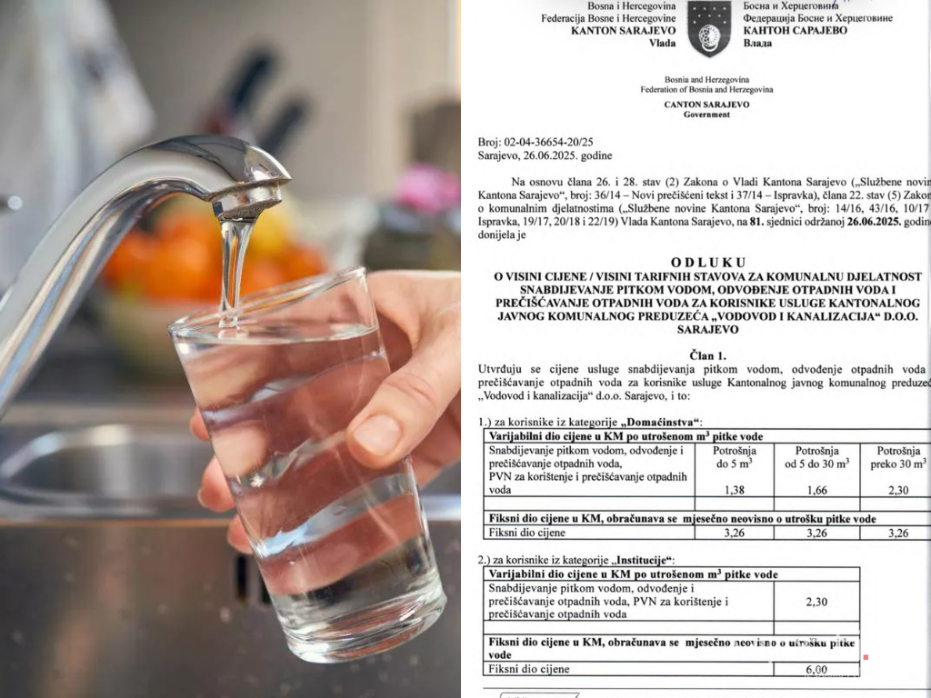Umjesto naplate dugova za vodu, građani i privreda plaćaju ceh neplatiša!
