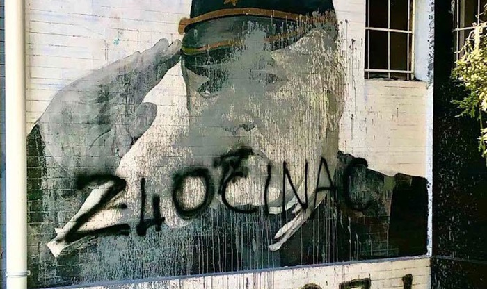 Uništeno više grafita podrške Ratku Mladiću u Novom Sadu