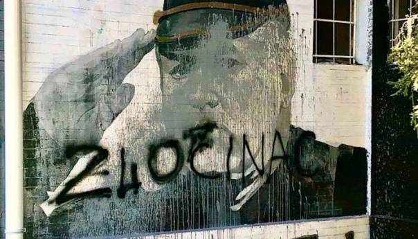 Uništeno više grafita podrške Ratku Mladiću u Novom Sadu