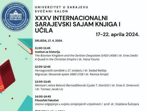 Univerzitet u Sarajevu na sarajevskom sajmu knjiga i učila, pripremljen bogat program