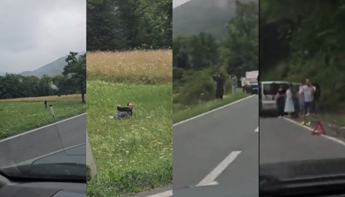 Urnebesan video: Zanimljiva situacija na našim cestama, sudar svjetova