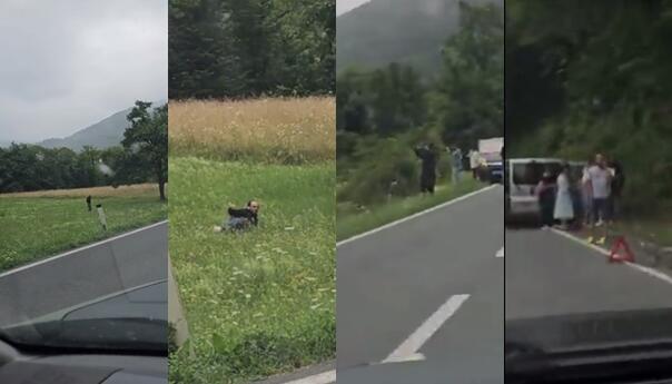 Urnebesan video: Zanimljiva situacija na našim cestama, sudar svjetova