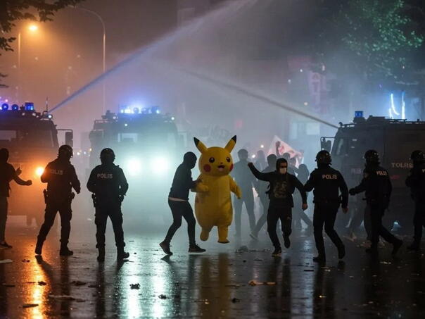 Urnebesna snimka širi se internetom: Pikachu na protestima u Turskoj