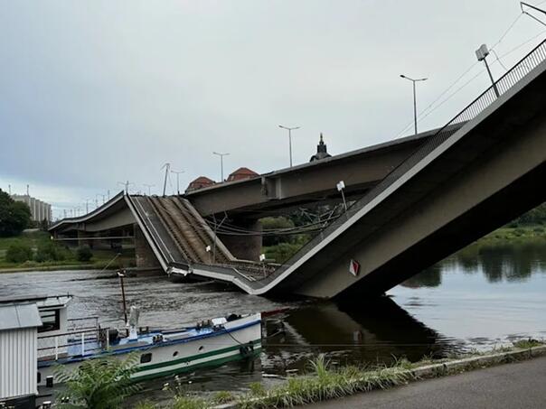Urušio se dio mosta u njemačkom Dresdenu, nema povrijeđenih