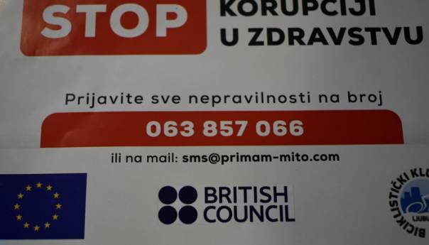 Uspješno realiziran projekt 'SMS-om protiv korupcije'