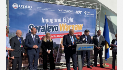 Svečano predstavljena nova direktna aviolinija Varšava-Sarajevo-Varšava