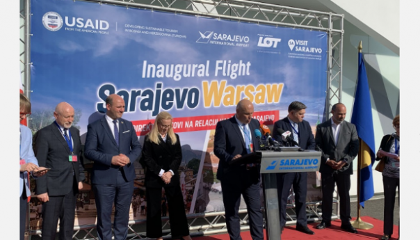 Svečano predstavljena nova direktna aviolinija Varšava-Sarajevo-Varšava