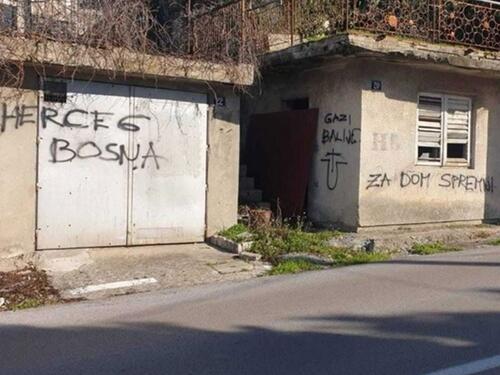 Uvredljivi grafiti 'osvanuli' na više objekata u Neumu
