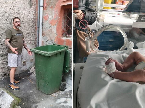 Užas u Italiji: Tek rođena beba pronađena u kanti za smeće