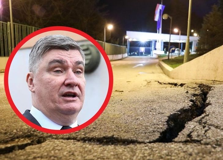 Uzbuna u Zagrebu: Aktiviralo se klizište na ulazu u Milanovićevu rezidenciju