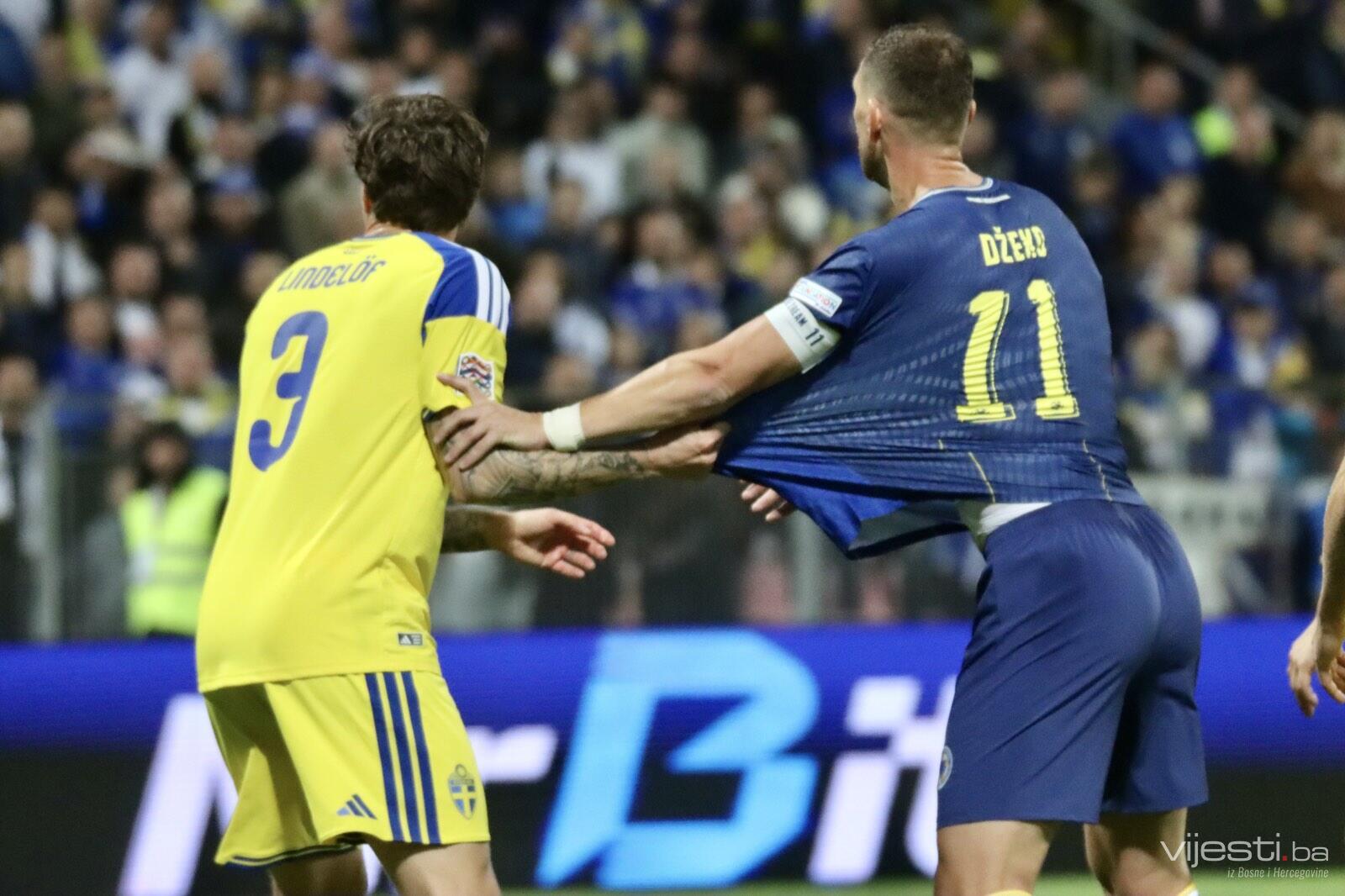 UŽIVO: BiH - Švedska 0:0, poluvrijeme završeno poništenim golom Džeke