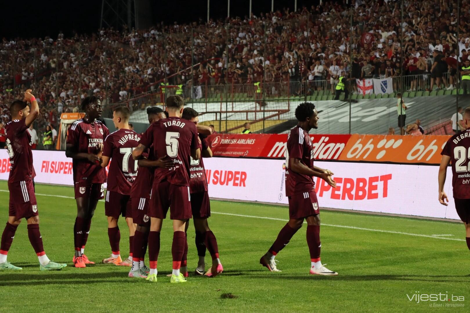 UŽIVO: FK Sarajevo - U. Craiova 2:0, dominacija bh. tima u prvom poluvremenu