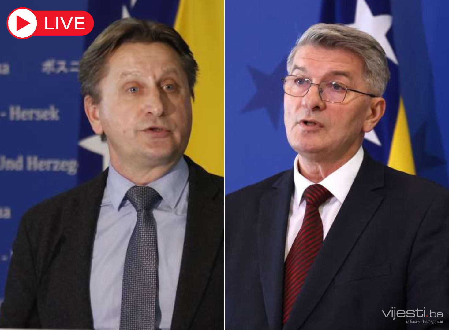 Uživo: Obraćanje Emrića i Mehmedovića, krivične protiv Krišto i Ćuluma