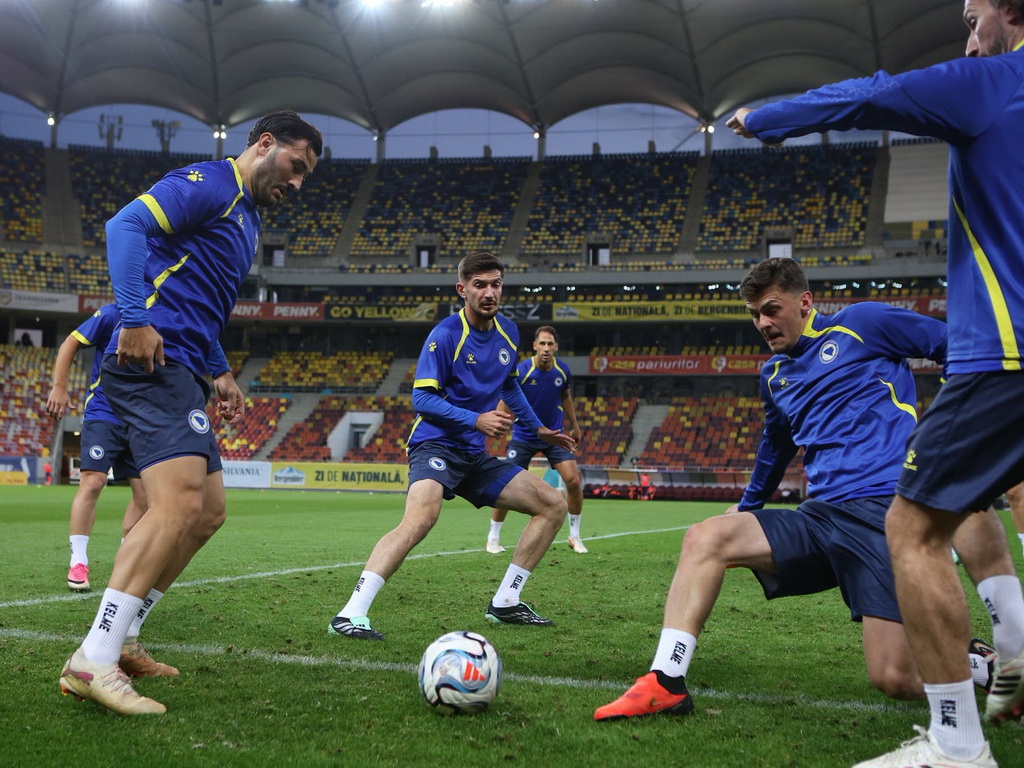 Uživo / Rumunija - BiH od 20:45, poznati sastavi