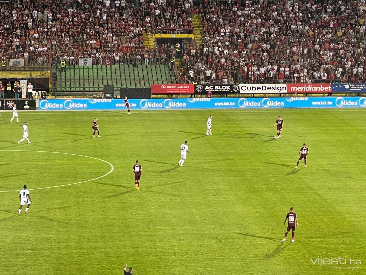 Tok utakmica: Sarajevo - Trnava 0:0, Zrinjski - Bravo 0:1
