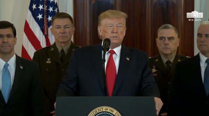 UŽIVO/ Trump se obraća naciji: Nismo imali žrtava, spremni smo na sve